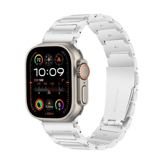 For Apple Watch 46mm / 49mm / 45mm / 44mm Kalebol Tooling Metal Zinc Alloy Watch Band(Silver) by Kalebol