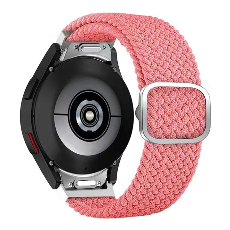 For Samsung Galaxy Watch 7 / 6 / 5 / 4 Kalebol Eight Buckle Nylon Braided Watch Band(Pink) by Kalebol