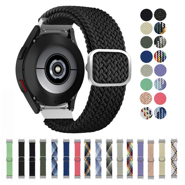 For Samsung Galaxy Watch 7 / 6 / 5 / 4 Kalebol Eight Buckle Nylon Braided Watch Band(Army Green) by Kalebol