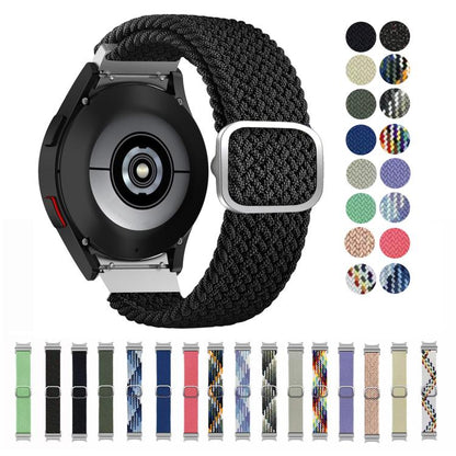 For Samsung Galaxy Watch 7 / 6 / 5 / 4 Kalebol Eight Buckle Nylon Braided Watch Band(Denim Colorful) by Kalebol