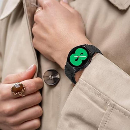 For Samsung Galaxy Watch 7 / 6 / 5 / 4 Kalebol Eight Buckle Nylon Braided Watch Band(Army Green) by Kalebol