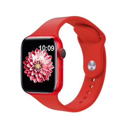 For Apple Watch 46mm / 49mm / 45mm / 44mm Kalebol Reverse Buckle Silicone Watch Band(Red) by Kalebol