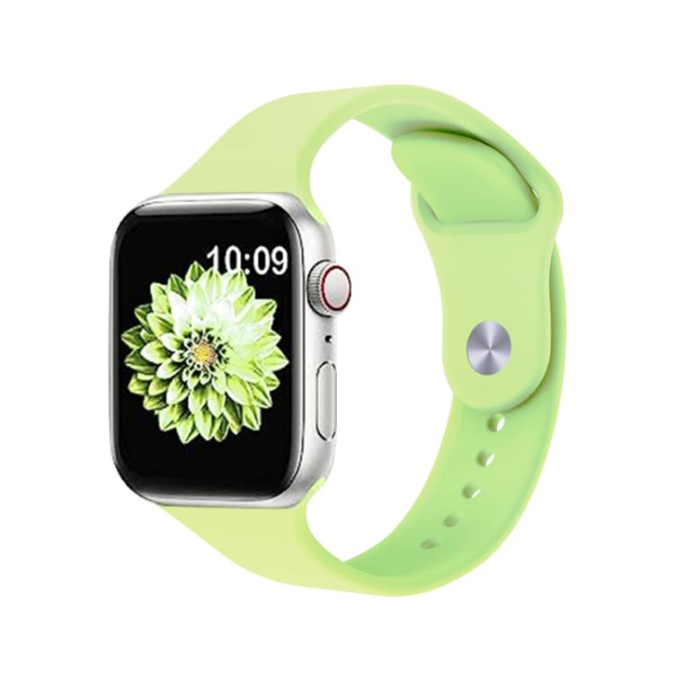 For Apple Watch 46mm / 49mm / 45mm / 44mm Kalebol Reverse Buckle Silicone Watch Band(Green) by Kalebol