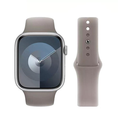 For Apple Watch 46mm / 49mm / 45mm / 44mm Kalebol Reverse Buckle Silicone Watch Band(Dark Grey) by Kalebol