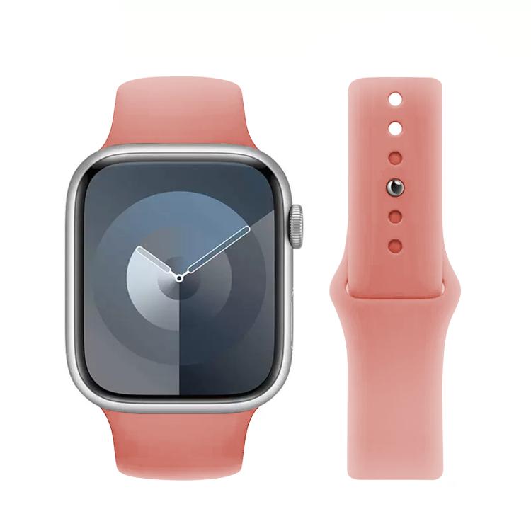 For Apple Watch 46mm / 49mm / 45mm / 44mm Kalebol Reverse Buckle Silicone Watch Band(Watermelon Red) by Kalebol