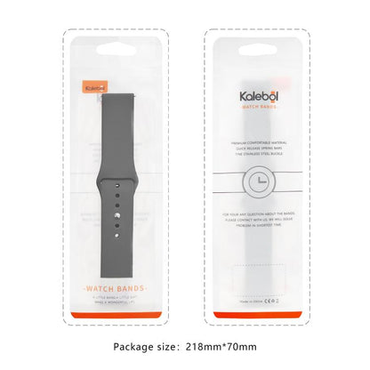 For Apple Watch 46mm / 49mm / 45mm / 44mm Kalebol Reverse Buckle Silicone Watch Band(Red) by Kalebol