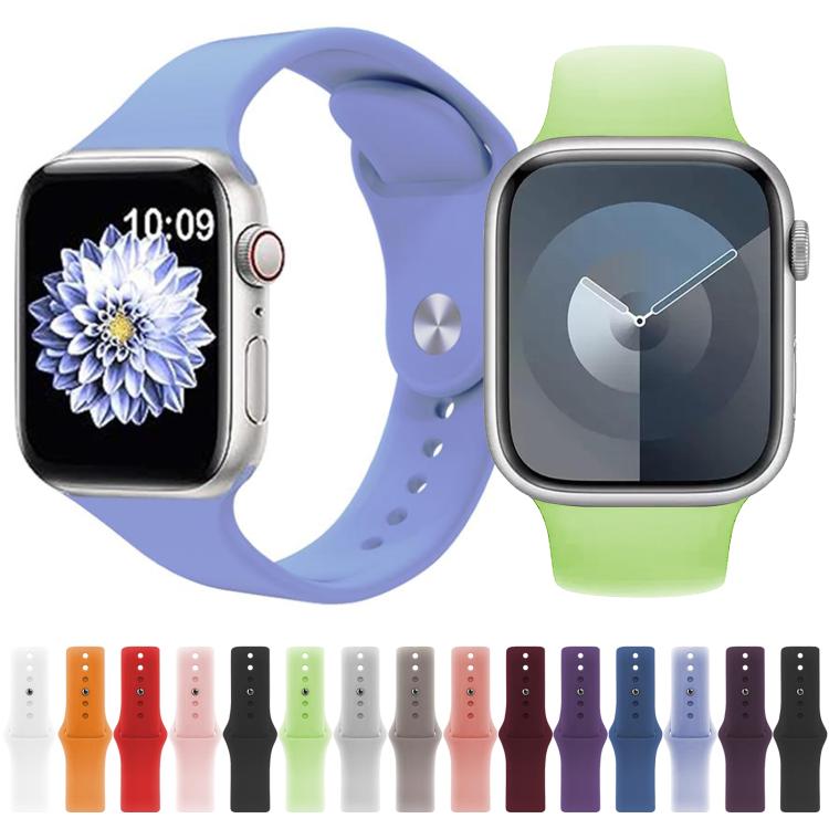 For Apple Watch 46mm / 49mm / 45mm / 44mm Kalebol Reverse Buckle Silicone Watch Band(Lavender) by Kalebol