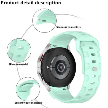 For Samsung Galaxy Watch 5 Pro / 6 / 7 Kalebol Armor Silicone Watch Band(Teal) by Kalebol