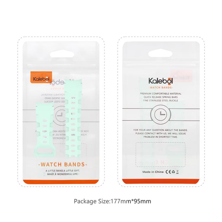 For Samsung Galaxy Watch 5 Pro / 6 / 7 Kalebol Armor Silicone Watch Band(Cyan-blue) by Kalebol