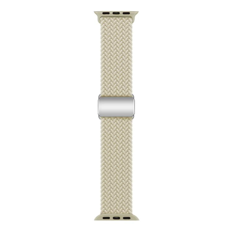 For Apple Watch 46mm / 49mm / 45mm / 44mm Kalebol Nylon Loop Magnetic Buckle Watch Band(Starlight) by Kalebol