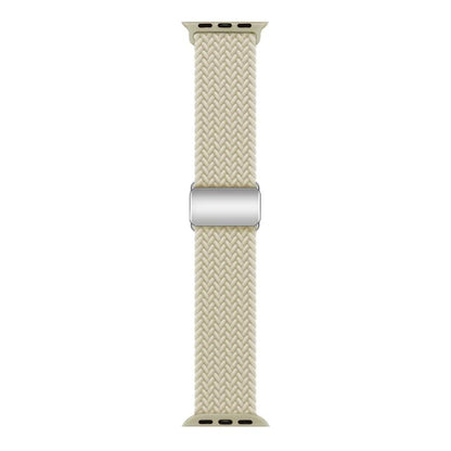 For Apple Watch 46mm / 49mm / 45mm / 44mm Kalebol Nylon Loop Magnetic Buckle Watch Band(Starlight) by Kalebol