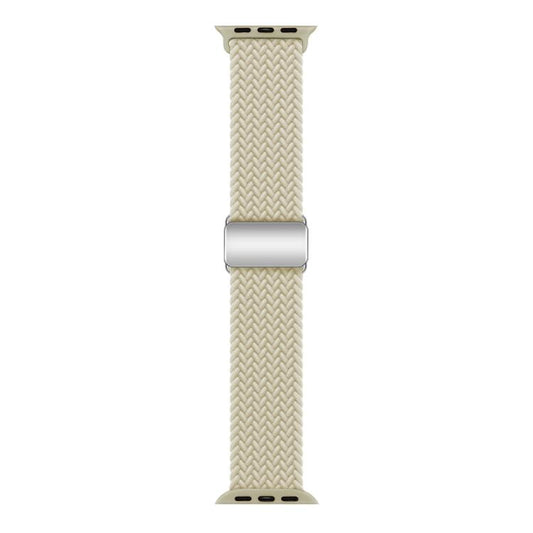 For Apple Watch 46mm / 49mm / 45mm / 44mm Kalebol Nylon Loop Magnetic Buckle Watch Band(Starlight) by Kalebol