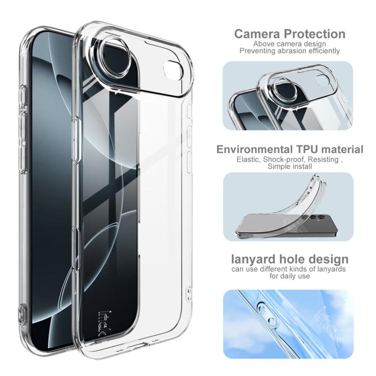 For iPhone Air imak UX-5 Series Super Slim Transparent Shockproof TPU Protective Case(Transparent) by imak