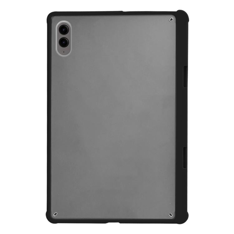 For Samsung Galaxy Tab S9 FE+ X610 Frosted Acrylic PC Tablet Case with Pen Slot(Black) by bashfashion