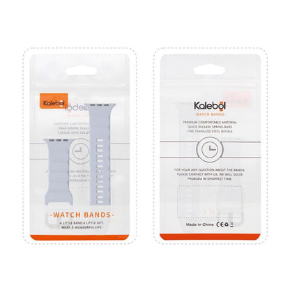 For Apple Watch 46mm / 49mm / 45mm / 44mm Kalebol Ripple Sports Silicone Strap(Starlight) by Kalebol