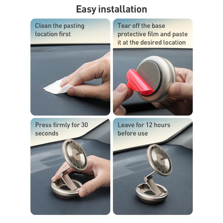 MOMAX CM30 Pac Mount Universal Transparent Magnetic Rotating Car Holder(Dark Grey) by MOMAX