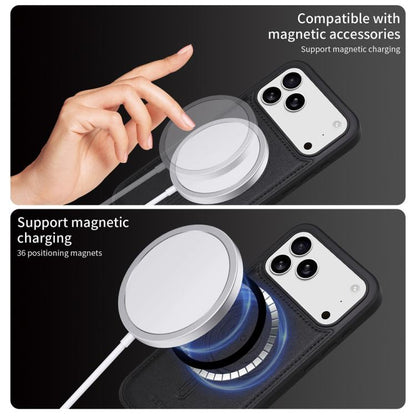 For iPhone 17 Pro Max BETOPNICE Vertical Flip Detachable MagSafe Wallet Phone Case(Black) by BETOPNICE