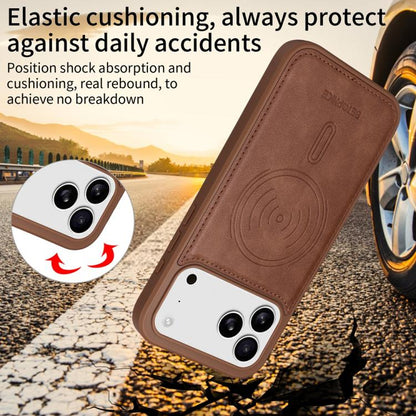 For iPhone 17 Pro Max BETOPNICE Horizontal Flip Detachable MagSafe Wallet Phone Case(Brown) by BETOPNICE