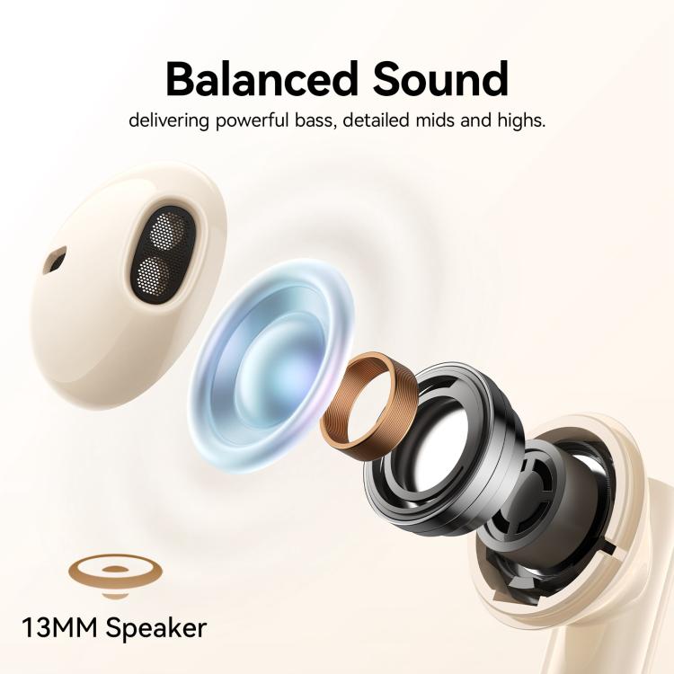 JOYROOM Jpods JR-PB3 True Wireless Earphones(Beige) by JOYROOM