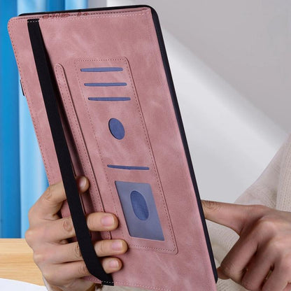 For Samsung Galaxy Tab A7 Lite Love Hearts Embossed Leather Tablet Case(Pink) by bashfashion