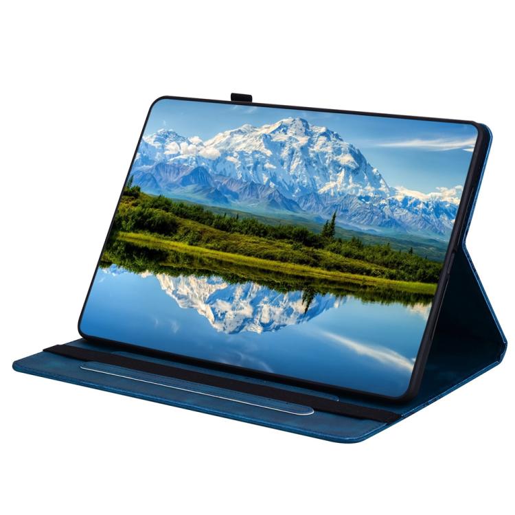 For Samsung Galaxy Tab S2 9.7 Love Hearts Embossed Leather Tablet Case(Dark Blue) by bashfashion