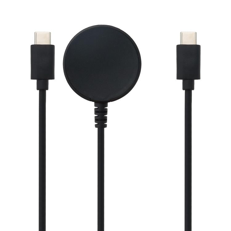 For Samsung Watch Series / Type-C Port Phone 20V 3A 60W 2 in 1 Magnetic Charging Cable, Length: 1.5m(Black) by bashfashion