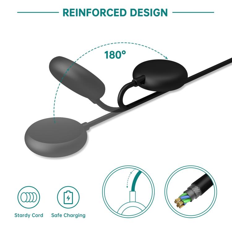 For Google Pixel Watch xDfind Smart Watch Magnetic Charging Cable, Length: 1m, Port:USB Port(Black) by xDfind