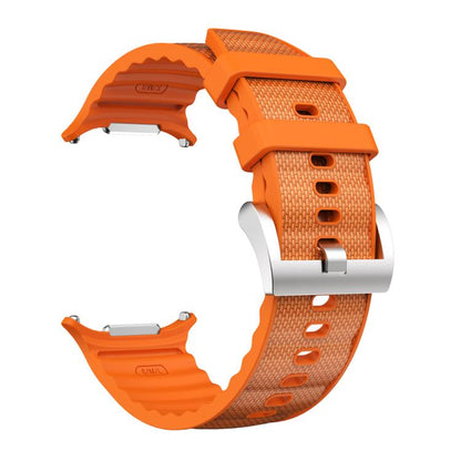 For Samsung Galaxy Watch Ultra 47mm / Ultra 2025 Solid Color Sports Silicone Watch Band(Orange) by bashfashion