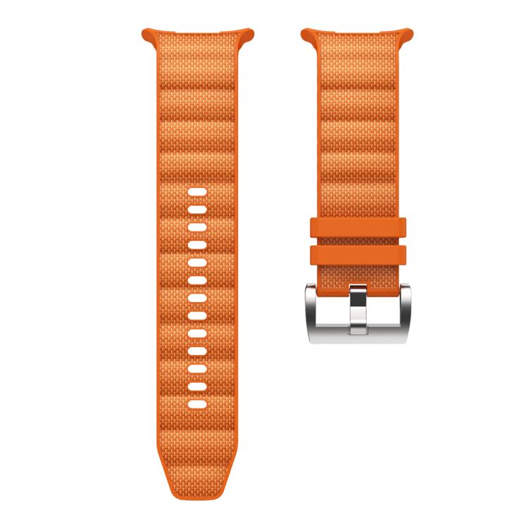 For Samsung Galaxy Watch Ultra 47mm / Ultra 2025 Solid Color Sports Silicone Watch Band(Orange) by bashfashion