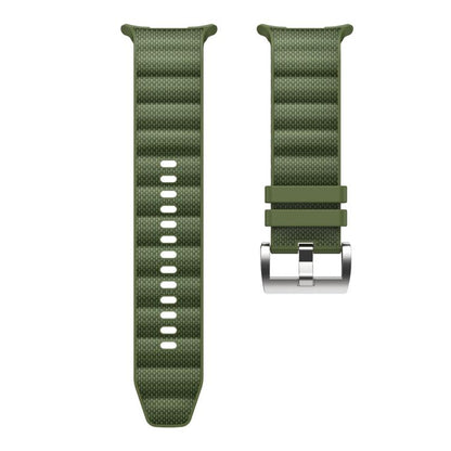 For Samsung Galaxy Watch Ultra 47mm / Ultra 2025 Solid Color Sports Silicone Watch Band(Army Green) by bashfashion