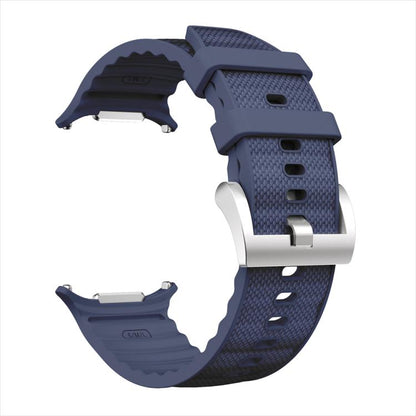For Samsung Galaxy Watch Ultra 47mm / Ultra 2025 Solid Color Sports Silicone Watch Band(Midnight Blue) by bashfashion