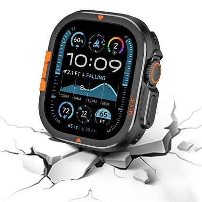 For Apple Watch Ultra 3 / 2 / 1 49mm Full Coverage Metal Watch Case(Black) by bashfashion