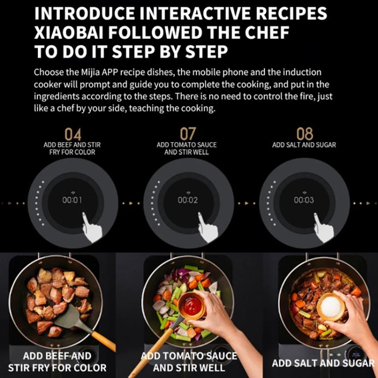 Original Xiaomi Mijia Smart Ultra-thin Induction Cooker 2100W Home Induction Cooker(US Plug) by Xiaomi
