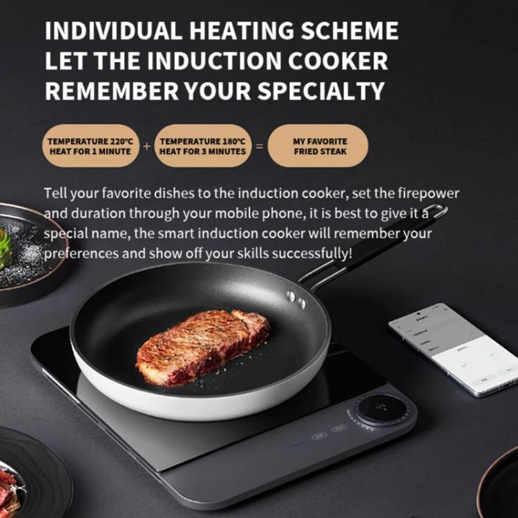 Original Xiaomi Mijia Smart Ultra-thin Induction Cooker 2100W Home Induction Cooker(US Plug) by Xiaomi