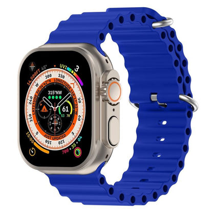 For Apple Watch 42mm / 41mm / 40mm / 38mm xDfind Ocean Silicone Watch Band(Sapphire Blue) by xDfind