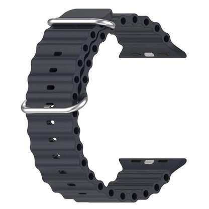 For Apple Watch 42mm / 41mm / 40mm / 38mm xDfind Ocean Silicone Watch Band(Midnight) by xDfind