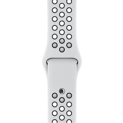 For Apple Watch 46mm / 49mm / 45mm / 44mm xDfind Two Color Silicone Sports Watch Band(White Black) by xDfind