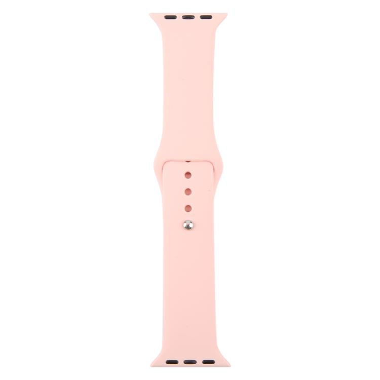 For Apple Watch 46mm / 49mm / 45mm / 44mm xDfind Solid Color Silicone Sports Watch Band(Light Pink) by xDfind
