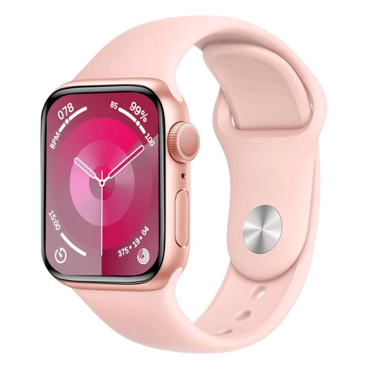 For Apple Watch 46mm / 49mm / 45mm / 44mm xDfind Solid Color Silicone Sports Watch Band(Light Pink) by xDfind