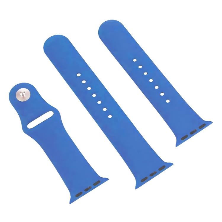 For Apple Watch 46mm / 49mm / 45mm / 44mm xDfind Solid Color Silicone Sports Watch Band(Blue) by xDfind
