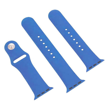 For Apple Watch 46mm / 49mm / 45mm / 44mm xDfind Solid Color Silicone Sports Watch Band(Blue) by xDfind