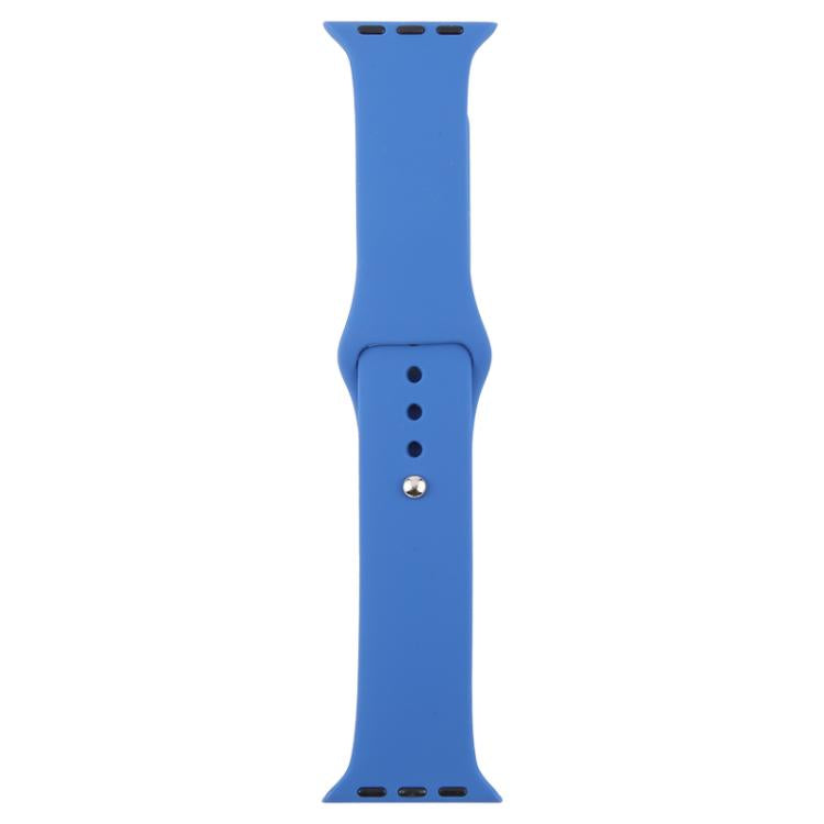 For Apple Watch 46mm / 49mm / 45mm / 44mm xDfind Solid Color Silicone Sports Watch Band(Blue) by xDfind