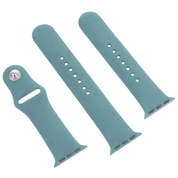 For Apple Watch 46mm / 49mm / 45mm / 44mm xDfind Solid Color Silicone Sports Watch Band(Dark Green) by xDfind