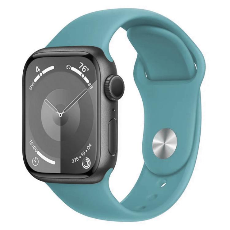 For Apple Watch 46mm / 49mm / 45mm / 44mm xDfind Solid Color Silicone Sports Watch Band(Dark Green) by xDfind