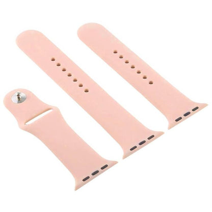 For Apple Watch 42mm / 41mm / 40mm / 38mm xDfind Solid Color Silicone Sports Watch Band(Light Pink) by xDfind
