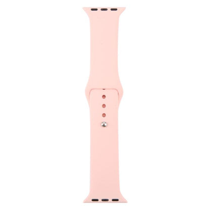 For Apple Watch 42mm / 41mm / 40mm / 38mm xDfind Solid Color Silicone Sports Watch Band(Light Pink) by xDfind