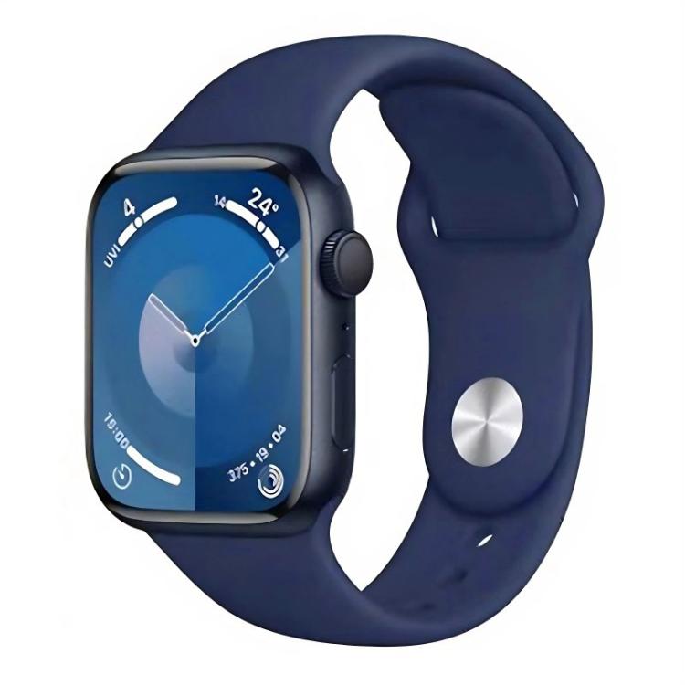 For Apple Watch 42mm / 41mm / 40mm / 38mm xDfind Solid Color Silicone Sports Watch Band(Dark Blue) by xDfind
