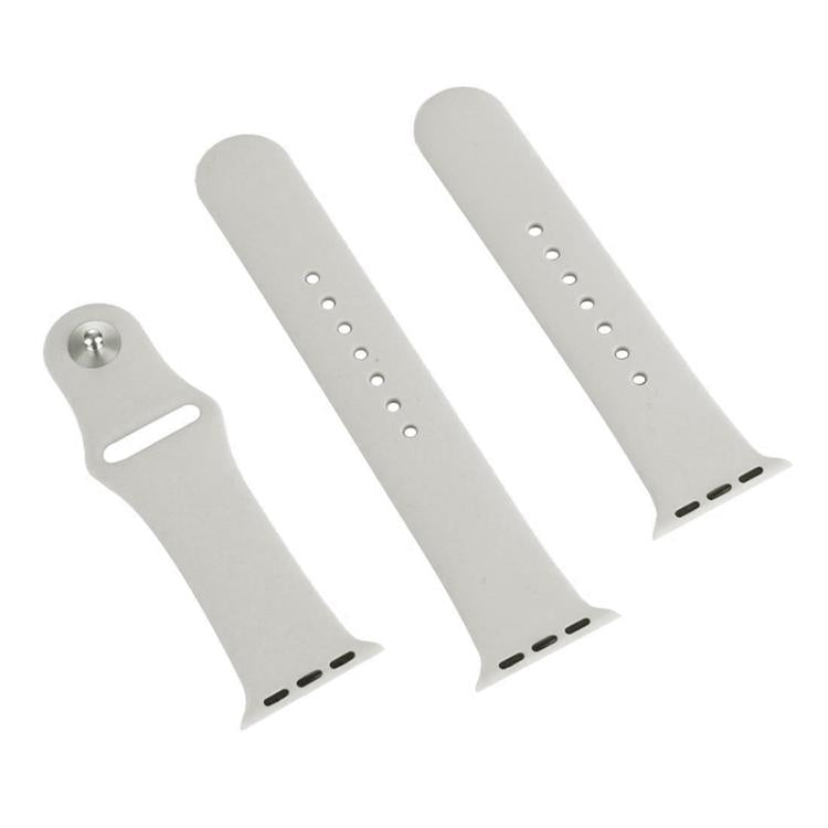 For Apple Watch 42mm / 41mm / 40mm / 38mm xDfind Solid Color Silicone Sports Watch Band(Grey) by xDfind