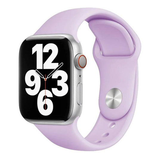 For Apple Watch 42mm / 41mm / 40mm / 38mm xDfind Solid Color Silicone Sports Watch Band(Purple) by xDfind