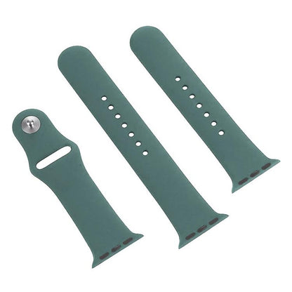 For Apple Watch 42mm / 41mm / 40mm / 38mm xDfind Solid Color Silicone Sports Watch Band(Dark Green) by xDfind